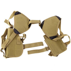 Military Tactical Adjustable Shoulder Holster Vertical Shoulder Gun Holster with Pouch for All Hand Gun