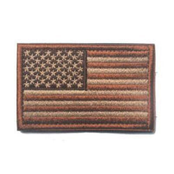 Embroidered American Flag Patch (Coyote Brown)