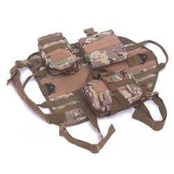 4 Piece Tactical Dog Harness Kit
