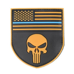 Military Morale Patch (Punisher Flag Yellow)