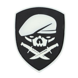 Military Morale Patch (White Skull)