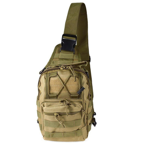 Military Style Tactical Sling Packs + 2000 Lumen Tactical Flashlight (Water and Shock Resistant)